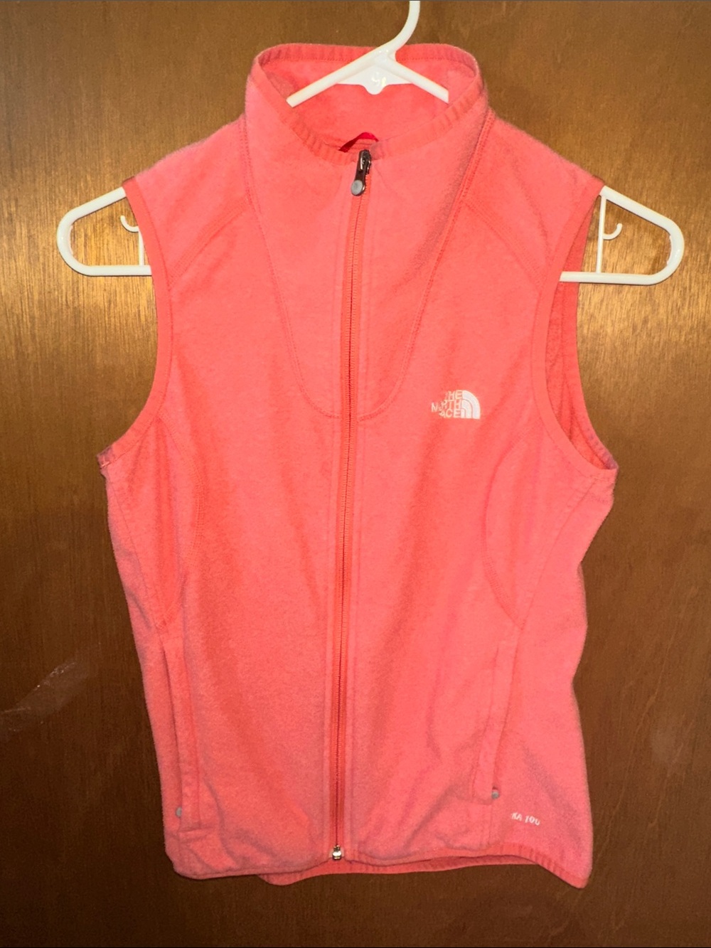 The North Face Coral Pink Sleeveless Fleece Vest